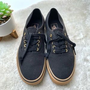 Vans | Black Gum Authentic Sneakers Size 10